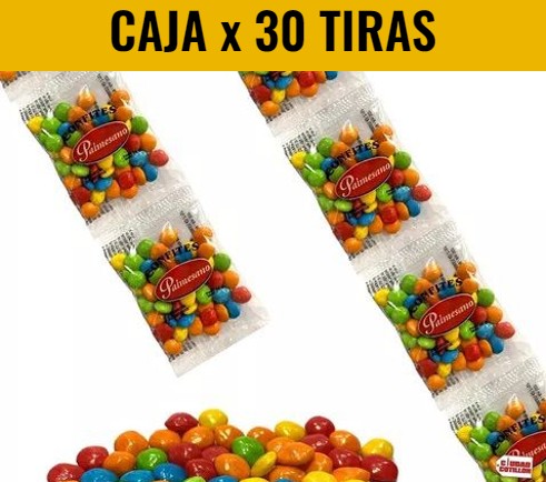 GOLO LENTEJITAS FRUTALES 10 BOLSITAS DE 14GR (CAJA X 30 TIRAS)